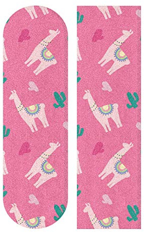 MNSRUU Lama Pink Skateboard Griptape Sheet Scooter Deck Sandpapier 22,9 x 83,8 cm