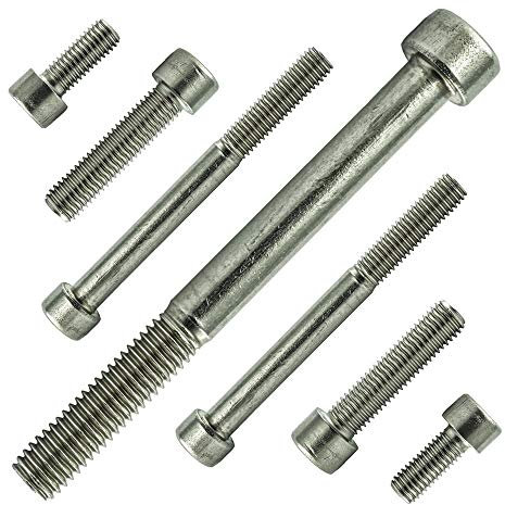 AGBERG - Tornillos cilíndricos M8 x 100 mm con hexágono interior y rosca parcial - Tornillos de culata cilíndricos [10 unidades] de acero inoxidable A2 V2A, inoxidable - DIN 912 (ISO 4762)