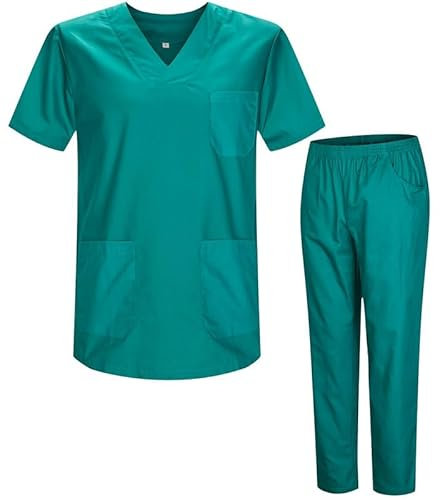 MISEMIYA - Unisex-Schrubb-Set - Medizinische Uniform mit Oberteil und Hose ref.8178 - Large, Grün 21