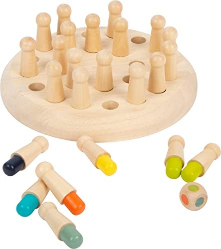 small foot Farben-Memo aus Holz, Gesellschaftsspiel für zwei bis vier Spieler, ab 4 Jahren, Art. 11962