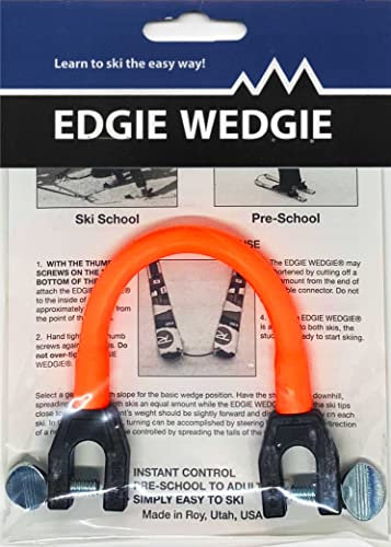 Edgie Wedgie Kids Ski Tip Connector (Orange)