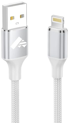 Aioneus iPhone Cable 1M MFi Certificado Cable USB Lightning Nylon Trenzado Cargador iPhone Carga Rápida para iPhone 14 13 12 11 Pro XS MAX XR X 8 7 6S 6 Plus 5 5S, iPad
