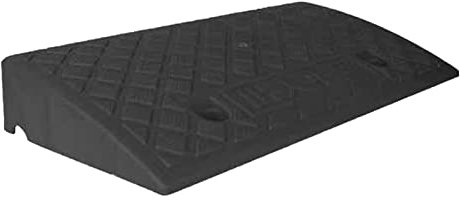 Rampa con Soglia in Gomma, Rampa con Soglia di Aumento da 9 Cm/12 Cm, Gradini in Salita Per Parcheggio in Strada, Sedia a Rotelle, Scooter(Nero 9 cm)