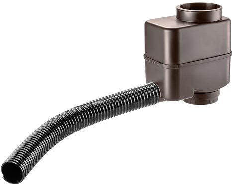 KADAX Collecteur d'eau de pluie pour jardin, tonneau de pluie pour montage facile, voleur de pluie en plastique (moka)