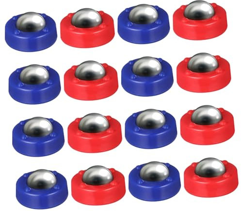 NOLITOY 16 Stück Garnelenbrett Fußball Pucks für Tisch-Curling-Spiele Party Shuffleboard-Puck Board-Pucks Shuffleboard-Curling Kinderspiele Eisstockschießen Tabletop-Curling-Spiel Plastik