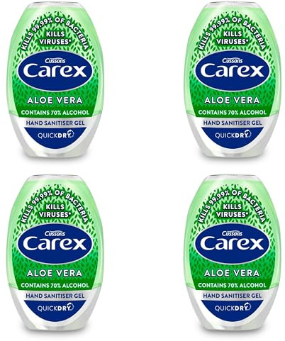 Katsy Style Hand Sanitiser Gel - Antibacterial, Aloe Vera, Gel Form - 50ml Bottle, Pack of 4 - Personal Hygiene Solution for Hands