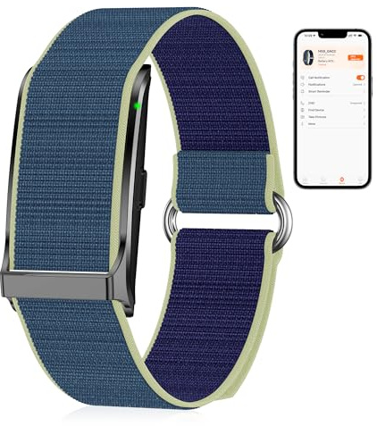 127+Ejercicio Rastreador de Fitness, 5ATM Fitness de Actividad y Pulsera Inteligente Actividad con Monitorización Frecuencia/Cardiaca/Oxígeno/Presión Arterial/Sueño/Salud/HRV, Despertador/Notificación