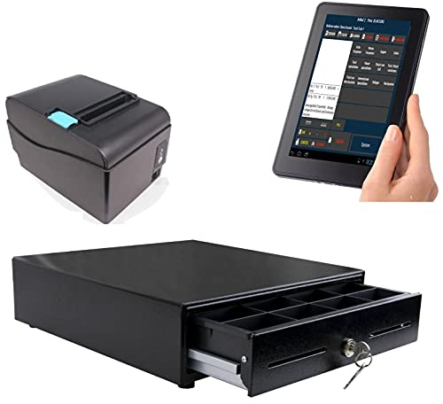 10 Kassensystem für Einzelhandel: Kiosk, Imbiss, Zeitungskiosk, Laden: Terminal, Bondrucker, Geldlade/DSFinV-K, TSE-Konform