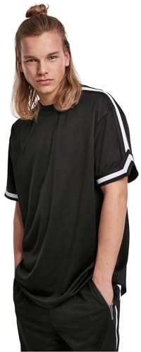 Urban Classics Oversized Stripes Mesh tee Camiseta Hombre (Pack de 1)