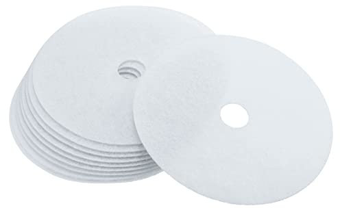 sourcing map Lot de 10 filtres d'échappement universels en coton pour sèche-linge Blanc 235 x 33 mm