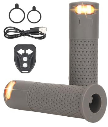 ulip E Scooter Turn Signal, USB Rechargeable Scooter Handle Grips,Smart Scooter Handlebar Warning Light with Remote Control, Waterproof Compatible with XIAOMI M365/Pro2/1S Ninebot G30/ES1/ES2/ES4