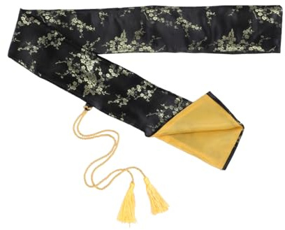 KOMBIUDA Bolsa de Seda Negra de Tai Chi Almacenamiento Práctico y Diseño Simple y Elegante Adecuado para Marciales