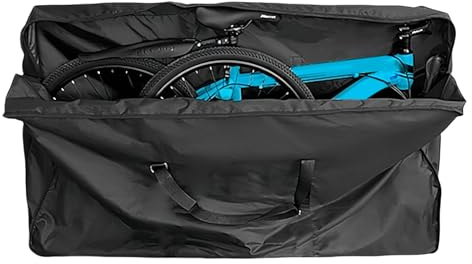 Zasdvn Borsa da viaggio per bicicletta – Valigia per bicicletta – impermeabile e pieghevole borsa per il trasporto per ciclismo mountain bike all'aperto auto aereo