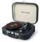MUSE MT-201 Retro Plattenspieler mit Bluetooth, eingebaute Stereo Lautsprecher und USB (RCA-Ausgang, AUX-Eingang, Kopfhöreranschluss), grau, MT-201 DG