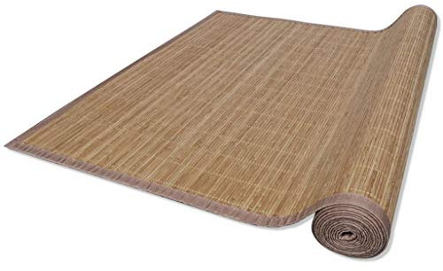 Susany Tappeto Antiscivolo in bambù Naturale/Marrone/Grigio,Tappeto da Salotto,Tappeto Soggiorno,Tappeto in bambù,Tappeto Rettangoalre,Tappeto Bamboo,Tappeto Antiscivolo,Tappeto Cucina,Tappeto Bagno