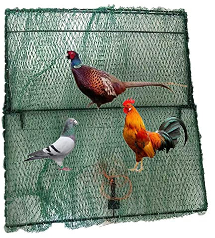 Trampa doméstica para pájaros de primavera 3XL, trampas para pavos, para estudios de aviares, camping, caza, jaula, herramientas, plegable, grande, 89 x 99 cm
