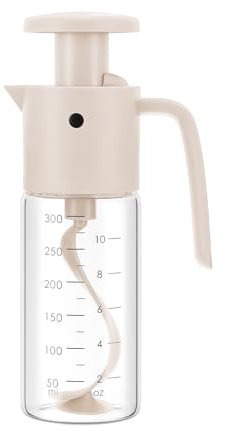 Vucchini Salad Dressing Mixer, 300ml Bird-Like Sauce Shaker Pêche, Débit Réglable, Sauces Anti-Fuite Agitateur Bouteille Convient pour Huile, Vinaigre, Citron, Cuisine Restaurant, Pizza Cuisson