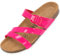 Palado Pantoletten Damen Ikaria – bequeme Sandalen Made in Spain - Hausschuhe mit dämpfendem Kork-Fußbett - modische Sommerschuhe Pink UK6 - EU39