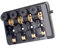 snowchecking Musical Instruments Travel Bass Bridge 4 String Headless Bass 20mm for Headless Guitar Replacement Travel Bass Guitars,Black Silver,Rugged and Easy Installation (Black)