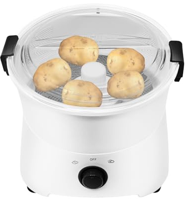 LyeXD 85W Electric Potato Peeler, Automatic Peeling Machine One-button Drive Automatic Peeler Spinner with Draining Basket,Commercial Vegetable Dehydrator for Kitchen, Restaurant