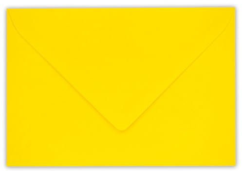 Kuvertwelt Briefumschläge DIN C6 (162x114mm) 50 Stück Gelb Nassklebende Umschläge für Karten und Einladungen – Umschläge für Geschäftspost, Büro, Hochzeit und den privaten Gebrauch