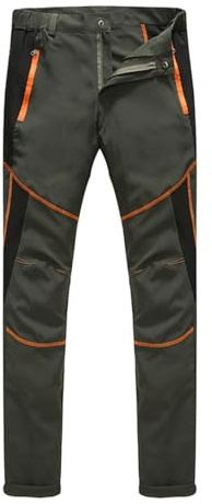 Pantalon de Chasse Homme Softshell Anti-déchirure Léger Pantalon de Travail Imperméable Sport Pantalon de Randonnée Baggy Confortable Pantalon de Montagne Hiver Thermique Élastique Pantalon de Chasse