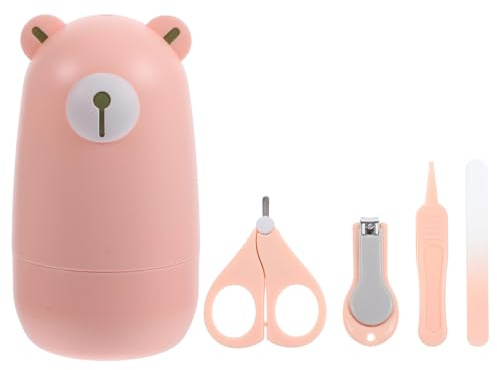 Babynagelschere 1 Satz mit Zubehör für Säuglinge und Kinder Satz Rosa