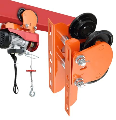 Hoist Trolley - Heavy Duty Small Crane,Multifunctional Electric Hoist Manual Trolley for Workshop, Industrial, Construction, Factory, Warehouse, Garage, Assembling