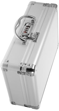 Toddmomy Mallette Rigide à Outils Aluminium avec Serrure à Code Boîte de Rangement Portable avec Poignée Caisse Vide Multifonction pour Protection et Transport Sécurisé