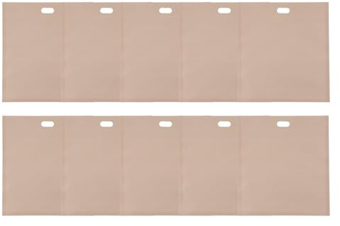 Homeponnew Paquete de 10 bolsas reutilizables para tostadora, resistentes al calor, antiadherentes, para microondas, horno, parrilla y tostadora, 20 x 22 cm