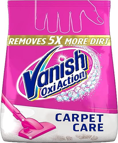 Vanish Gold Oxi Action - Detergente per tappezzeria e tappeti, polvere smacchiante per la pulizia di grandi aree, 650 g, rimuove 3 volte più sporco e peli di animali domestici rispetto