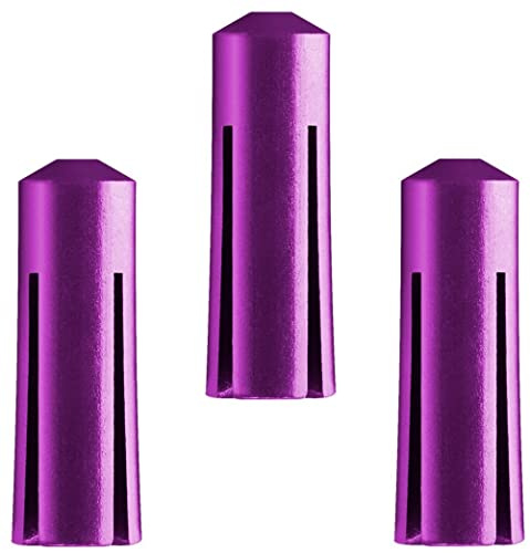 THOR-DARTS Flight Protector per freccette in alluminio in 10 colori viola, viola flightsaver, protezione flight saver, flight saver, viola (2 set (6 pezzi), viola)