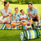 Manta Picnic, 200 x 200cm Manta de Picnic Impermeable, Tapete de Picnic Plegable de 3 Capas, Lavable a Máquina, Manta Portátil para Interiores al Aire Libre para Parque, Playa, Fiesta, Camping
