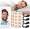 30 Stück Intake Breathing Nasal Strip, Intake Breathing Magnet,Nasenpflaster,Magnetischer Anti-Schnarch-Nasenstreifen,Impulse Breathing,Intake Breathing Besser Atmen Durch Nase Magneten Magnetisch