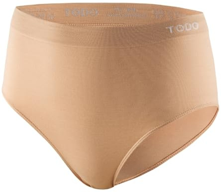 TODO 37 % laine mérinos sous-vêtements femmes - ne gratte pas. Slip élastique de sport en laine mérinos pour femme. Sous-vêtements respirants en laine mérinos (Taille S à XXL), Culotte gainante beige,