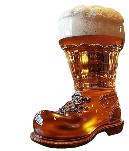 Beer Boot Glass - Funny Transparent Reusable Large Capacity Beer Cup for Men and Women - Ideal for Parties and Events