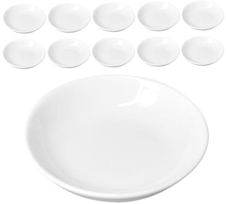 DIYEAH 12piezas Platos De Pintura Paletas Apilables De Plástico Para Mezcla De Acuarelas Trayectoria De Color Para Artistas y Estudiantes Pintura Acrílica y Gouache