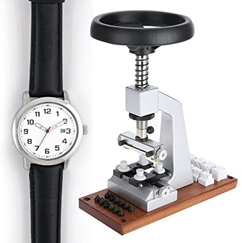 5700 Urkassöppnare med Metalsockel, Bench Watch Case Opener Uröppnare Urmakare-reparationsverktyg för / med Metallbas 12 Uppsättningar Max 65mm öppning