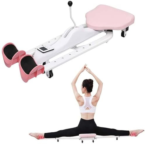 AFAGUEEUPD Máquina dividida, máquina de entrenamiento de piernas divididas con temporizador, ajustable y versátil, equipo de extensión de flexibilidad, equipo de estiramiento para ballet, yoga