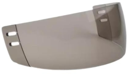 Visière de casque de hockey - Accessoires légers et pratiques - Pour homme et femme - Marron - 21 cm