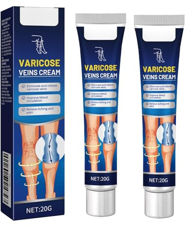 Crema per le Vene Varicose,Crema Contro le Vene Varicose,Cremas Riparatrice Vene Delle Gambe,Cremas Vene Cura delle Gambe,20G*2PC