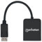 Manhattan-Products DisplayPort auf HDMI - Display Port Splitter zu 2 Ports HDMI, MST-Hub, Switch mit 4K@30Hz Auflösung, Plug&Play, Zubehör - Schwarz