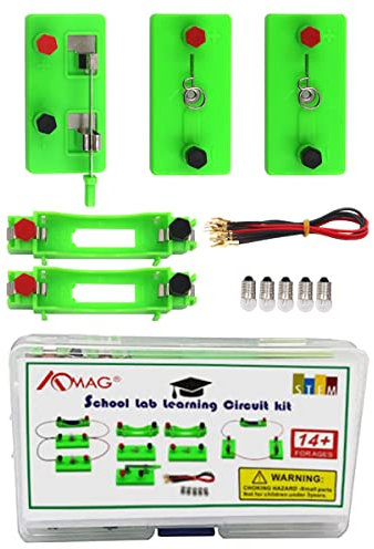 Physikalisch wissenschaftliches Labor Lernkreislauf Lernkreisset für Physik, Wissenschaft, Elektrizitätsexperimentierset, Elektrischer Bausatz Stromkreise Bauschaltungen für Kinder, Junior, Schüler