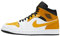 HIGH NIKE AIR JORDAN 1 MID 554724 170. HERREN SNEAKERS, FARBE WEISS GELB SCHWARZ