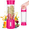 Canareen Portable Blender 17oz - 4000mAh USB Rechargeable Smoothie Maker with 6 Blades｜Personal Juicer Blender for Shakes, Protein Drinks｜Travel, Gym, Sports (Red)