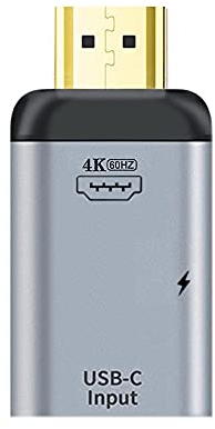 xiwai USB-C Tipo C Hembra a HDMI Sink HDTV y Fuente de alimentación PD 4K 60hz 1080p para teléfono y computadora portátil