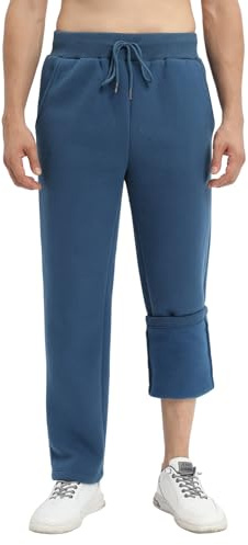 Svanco Pantalones de Deporte Hombre Pantalon de Chándal de Forro Polar Invierno Pantalon Largos Deportivos Joggers de Gimnasia Correr Aire Libre