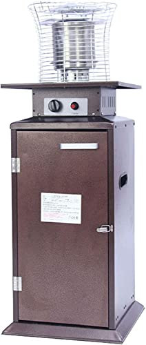 Radiateurs De Terrasse Chauffage À Gaz De Table D'intérieur, Protection Contre L'extinction Et Le Renversement, Humidification Et Chauffage 2 en 1, Chauffage Au Gaz Liquéfié, Étanche, 5 KW, Marron