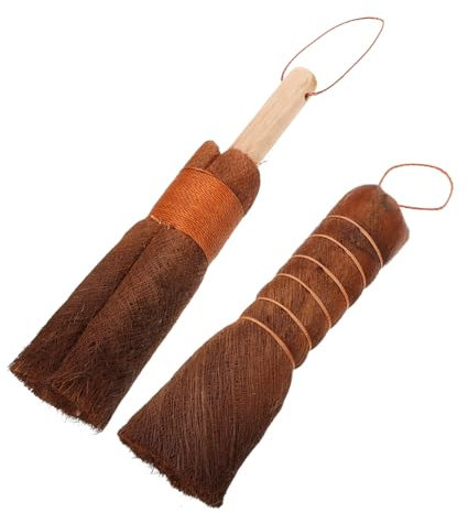 Ciieeo 2pcs Cookware Cleaning Brush Dish Washing Brush Palm Wok Oil Film Cleaning Kitchen Scrubbers Sponges