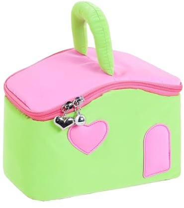 Trousse de Maquillage de Voyage | Trousse de Maquillage en Forme de Maison pour Femme, Organisateur d'articles d'hygiène, Sac cosmétique Portable pour Femmes et Filles, Usage Quotidien, Professionnel